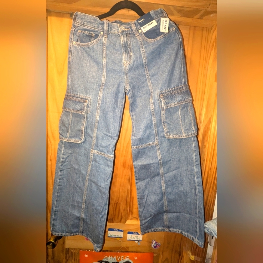NWT Girls Old Navy Cargo Jeans size 16
